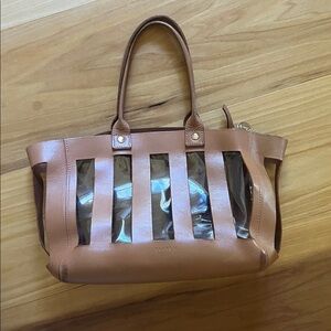Clare V. Brown and Clear Tote Bag